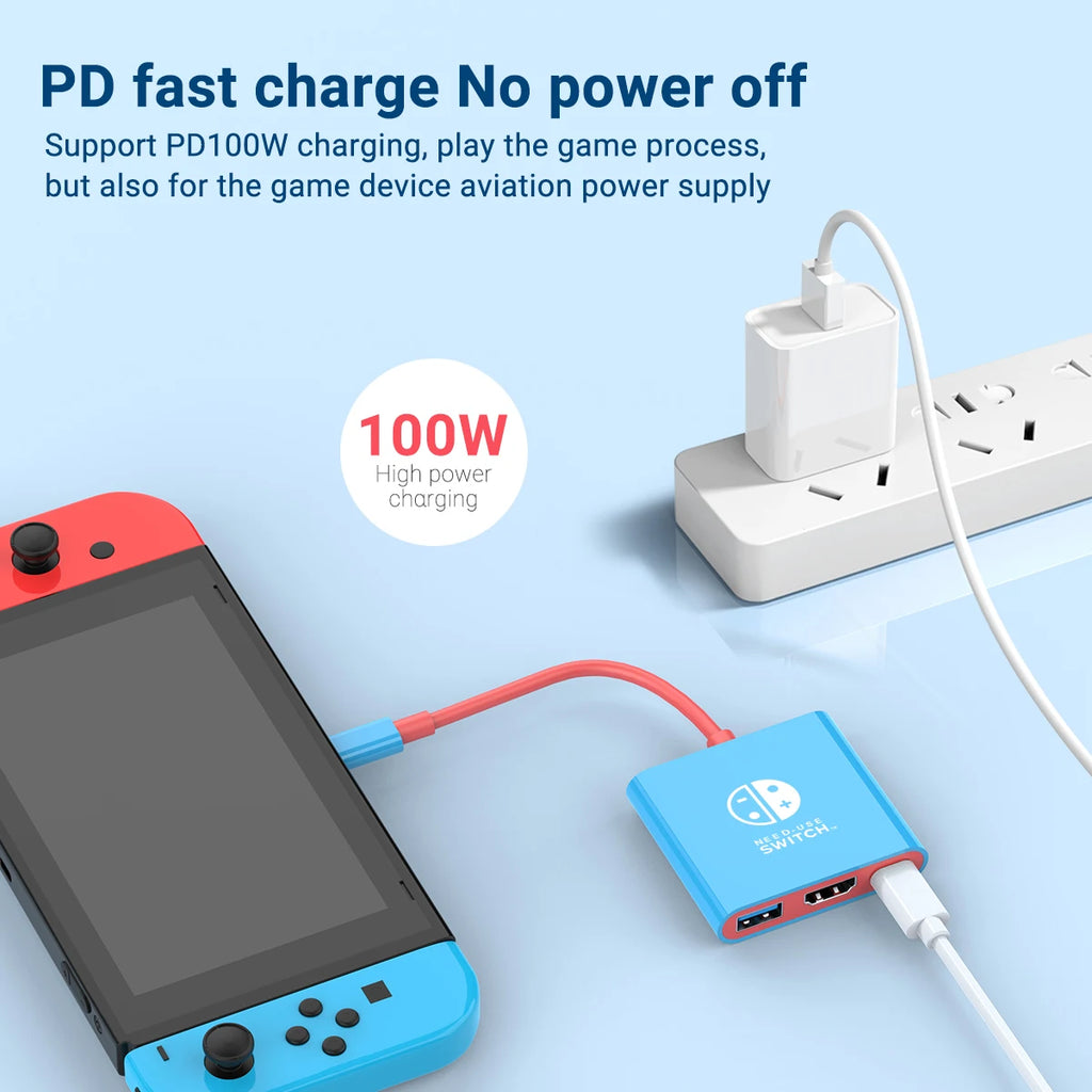 3-in-1 USB-C Hub 4K HDMI Adapter