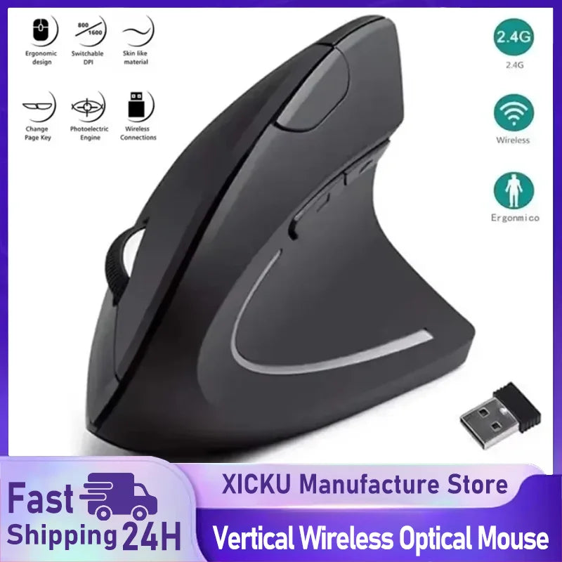 Mice 3 Wireless Vertical Ergonomic Mouse