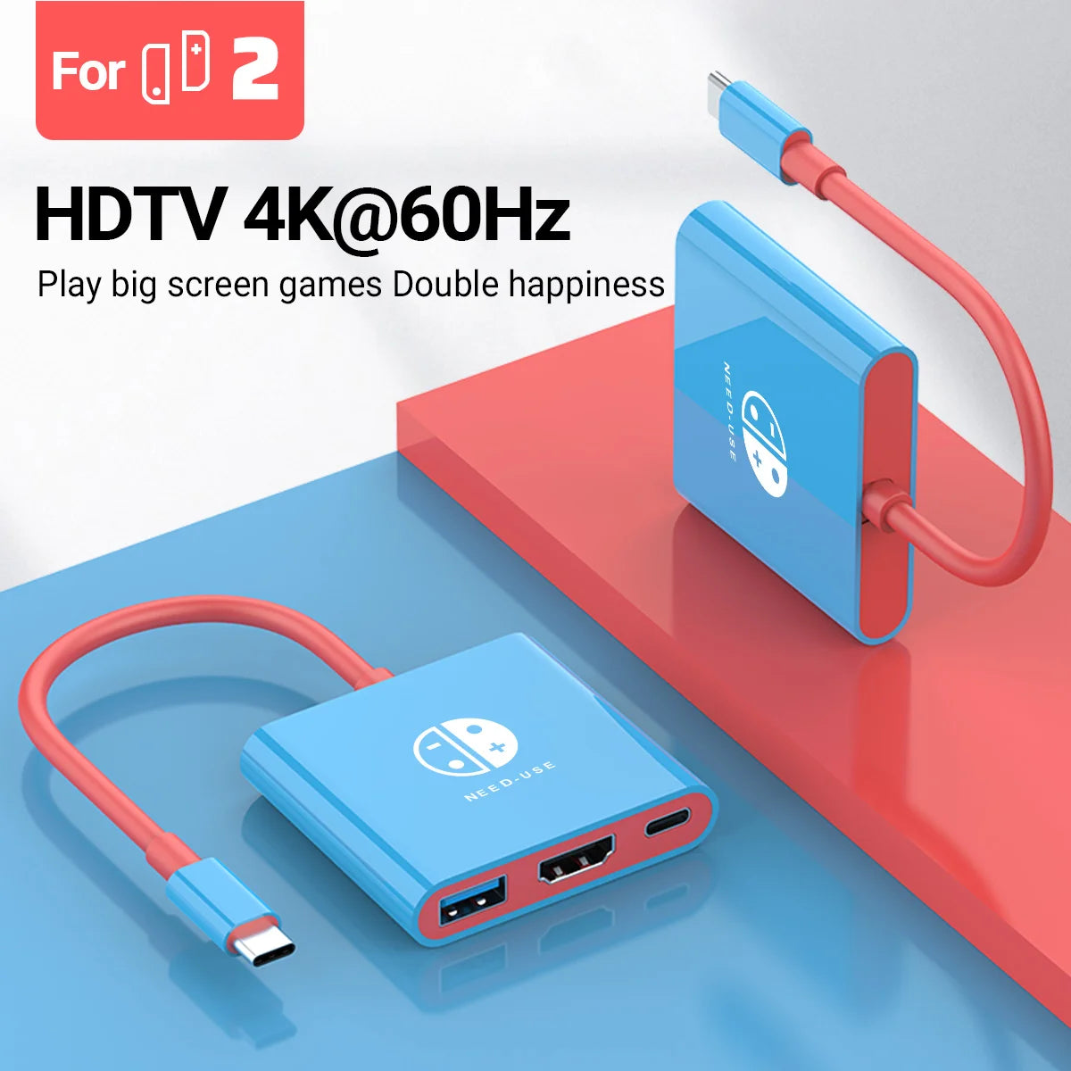 3-in-1 USB-C Hub 4K HDMI Adapter